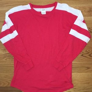 Red jersey style tee